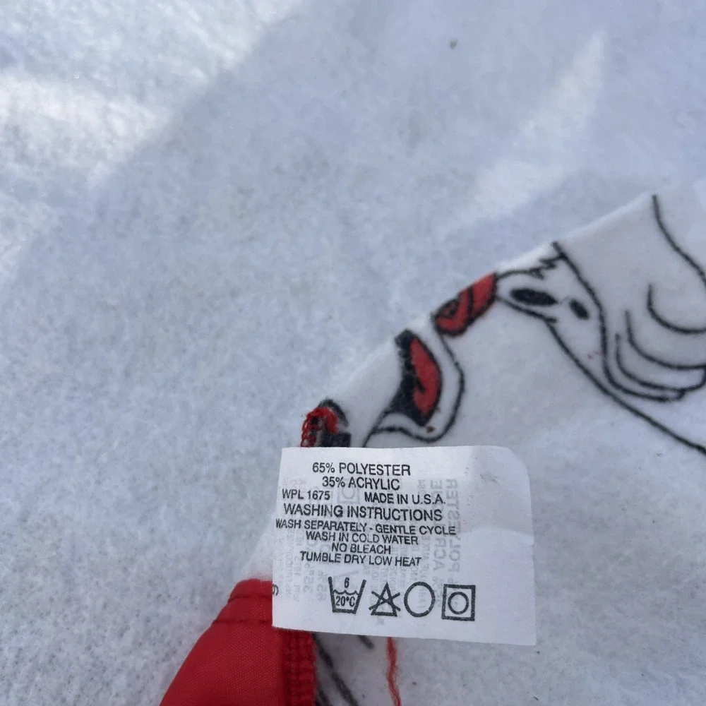 Vintage Disney 101 Dalmations Blanket Acrylic Satin Trim 84